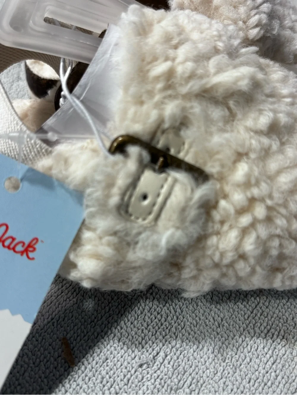 OshKosh B'gosh Cream Sherpa Baby Mittens